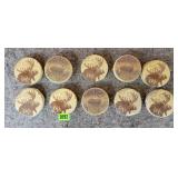 10 Sets Deer/Elk Coasters