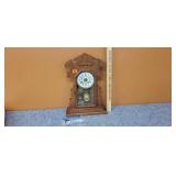 Antique New Haven Co Mantle Clock w/key