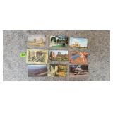 9 Vintage Post Cards