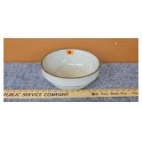White Stoneware Mixing Bowl