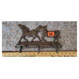 Cast Horse Coat Hooks