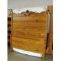 Amish Made Oak High Back Bed Queen