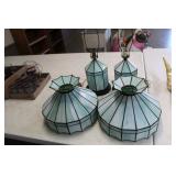 Slag Glass Lamps 