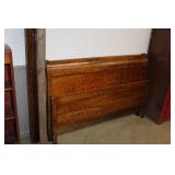 Oak Sleigh Bed 