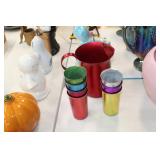 Metal Cups & Pitcher