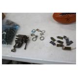 Small Vise, License Plate key Rings