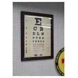 Framed Eye Chart 