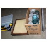 Display Box, Blue Jars