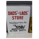 Wolverine Boots Sign 