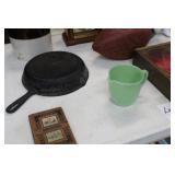 Cast Skillet, Jadeite Cup
