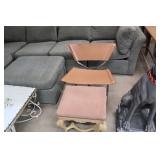 Leather Folding Chair & Stool