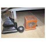 Tin Top, Wood Case Lamp