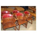 Oak Barrel Chairs