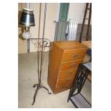 Floor Lamp, Maple Chest 