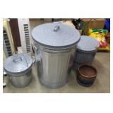 Galv. Trash Cans 