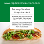 Subway Sandwich Shop Auction