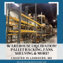 Warehouse Liquidation Loaded With Pallet Racking, Fans, Shelving & More!