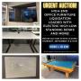 Urgent Auction: High-End Office Furniture Liquidation Loaded With Electric High Low Standing Desks