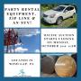Party Rental Equipment, Zip Line, And An SUV