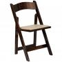 Fruitwood folding chairs