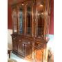 China Cabinet solid wood (lights work inside) 80" h 5' w 17" deep