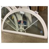 59-1/2" White Vinyl Fan-Lite Window