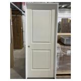 36" x 80" RH 2-Panel MDF Interior Door in White