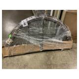 45-1/2" Brown Vinyl Fan-Lite Windows