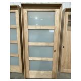 36" x 80" LH Craftsman Style Oak Interior Door
