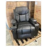 Black Massage Rocker Recliner