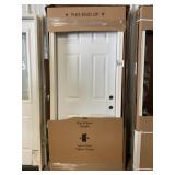 32" x 80" LH Steel 6-Panel Exterior Door