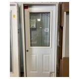 32" x 80" RH Steel 1/2-View Exterior Door