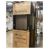 32" x 80" LH Black Full View Storm Door