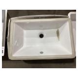 21" x 13-1/2" Undermount Sink in White
