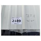 Mixed Lengths White Steel Roofing/Siding x 165LF