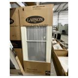 Larson® 36" x 80" Mid-View Stormdoor in Almond