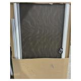 2Pc Set 60" x 80" Sliding Screen Doors in White