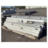 Pallet of White Vinyl Post Sleeves & Accessories