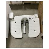 Wall-Mount Shower Chair in White