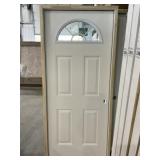 34" x 80" LH 4-Panel Craftsman FG Exterior Door