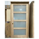 36" x 80" RH Craftsman Style Oak Interior Door