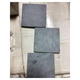 4" x 4" Black Tumbled Slate Tile x 4 Boxes
