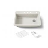 Kohler® 33" Cast-Iron Single Sink in Sandbar