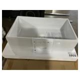 30" White Fireclay Farmhouse Kitchen Sink
