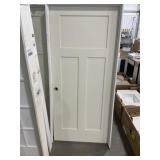 36" x 80" RH 3-Panel Interior Door in Tan