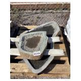 Decorative Stone/Bird Bath x 2