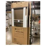 30" x 80" RH White 3/4 View Storm Door w/ Hardware