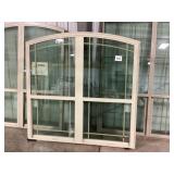 Boral® Tan Dual Single-Hung Arch Top Window