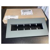 adorneï¿½ 5-Gang Wall Plate in Moss Gray x 9Pcs