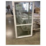 White Vinyl Vertical Sliding Window Unit